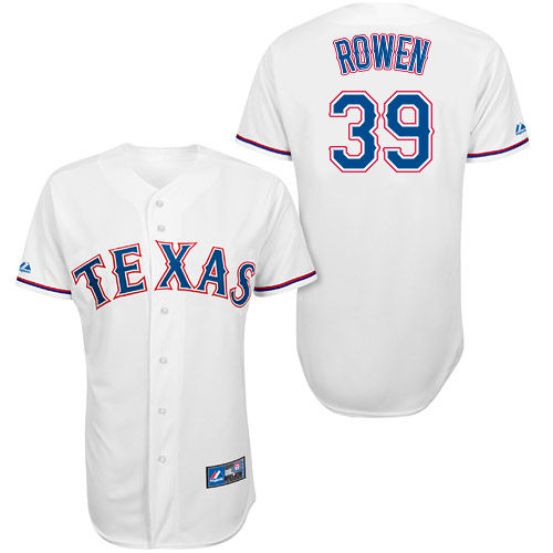 Ben Rowen #39 Youth Baseball Jersey-Texas Rangers Authentic Home White Cool Base MLB Jersey